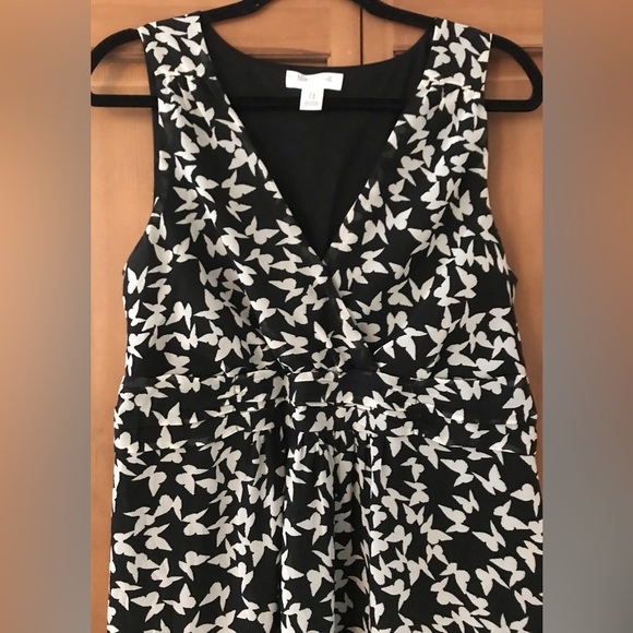 Motherhood Maternity Sleeveless Dress Butterflies Size Large - Picture 2 of 8